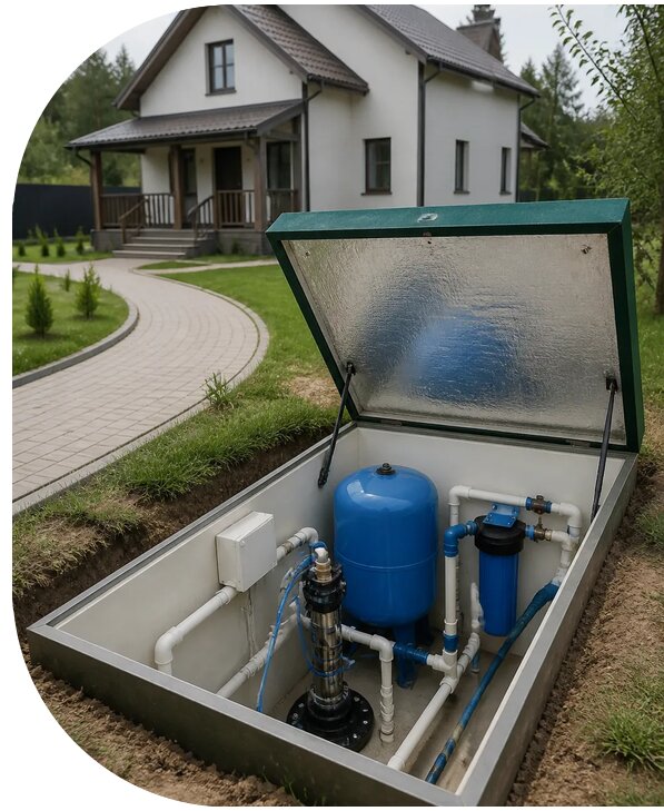 Автономное водоснабжение дома в Истре от 152400 р. | АПаруса-Ста
